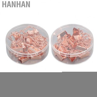 Hanhan Rose Gold Binder Clips  15pcs Cute Binder Cute Shape  for Home for School