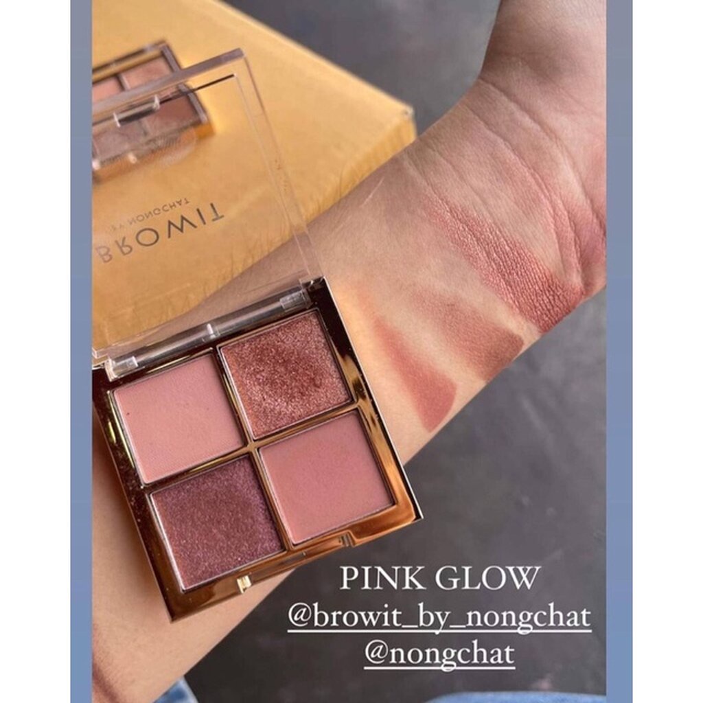 Browit Nude Eyepalette 1gX 4สี อายแชโดว์ พาเลต 4 สี จาก by Nongchat น้องฉัตร ทาตา - รูปที่ 4