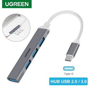 Ugreen ฮับอะแดปเตอร์แยก USB 3.0 Type C 4 พอร์ต OTG 4 in 1 สําหรับแล็ปท็อป คอมพิวเตอร์