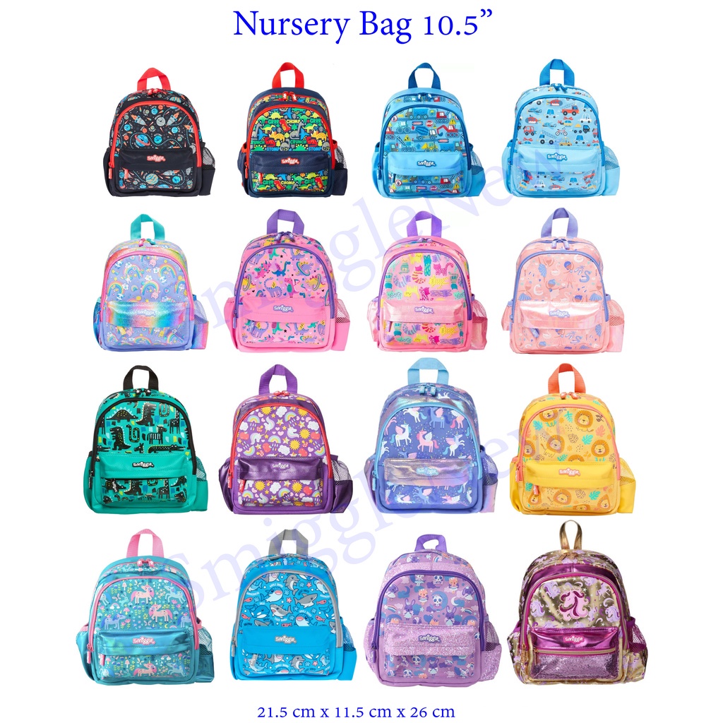 🙅‍♀️Smiggle Bag  กระเป๋านักเรียน สำหรับเด็กเล็ก กระเป๋าเป้ขนาด 10 นิ้ว ของแท้ 🚩  พร้อมส่งในไทย 🙅‍♀️🎒