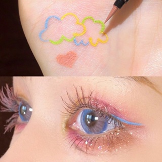 9.9 choose 3 colored eyeliner pens without halo dyeing, waterproof, long-lasting makeup, very fine head beginners