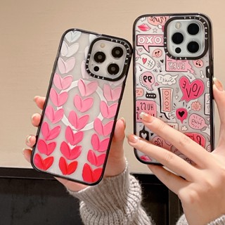 【Pink Heart】เคสโทรศัพท์มือถืออะคริลิคแฟชั่น ดูดซับแม่เหล็ก คุณภาพสูง สําหรับ iPhone 14 Pro max 13 13 Pro max 11 Pro max 14 14Pro 12 12Pro 12 Pro max 13Pro