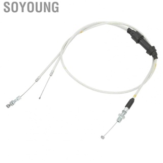 Soyoung Dual Throttle Cable  Better Performance Motorcycle Throttle Cable Wearproof ABS Metal  for CG150CC 200CC 250CC Engine