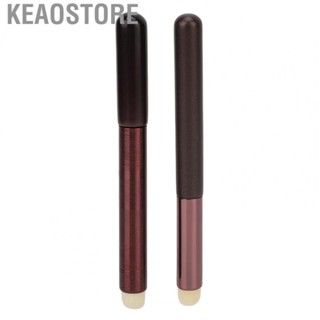 Keaostore 2PCS Round Tip Lipstick Smudge Brush Artificial Fiber Portable  Brush