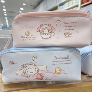 กระเป๋าเครื่องสําอาง กระเป๋าดินสอ ลายการ์ตูน Sanrio Cinnamon Dog Melody น่ารัก สําหรับนักเรียน