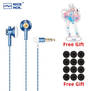 NiceHCK EB2S PRO HIFI Wired Microphone Earphone 15.4mm Dynamic Unit Earbud Bass Headset With Silver Plated OCC Mixed Cable IEM