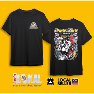 เสื้อยืดผ้าฝ้าย คุณภาพสูง พิมพ์ลาย PANDAZING THAILAND MOTORSPORT พรีเมี่ยม สําหรับทุกเพศ