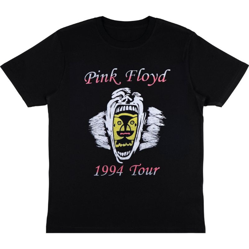 พร้อมส่ง ผ้าฝ้ายบริสุทธิ์ T-shirt    KAOS BAND PINK FLOYD "1994 TOUR"  VINTAGE T-SHIRT PINK FLOYD 1994  BAJU BAND HITAM