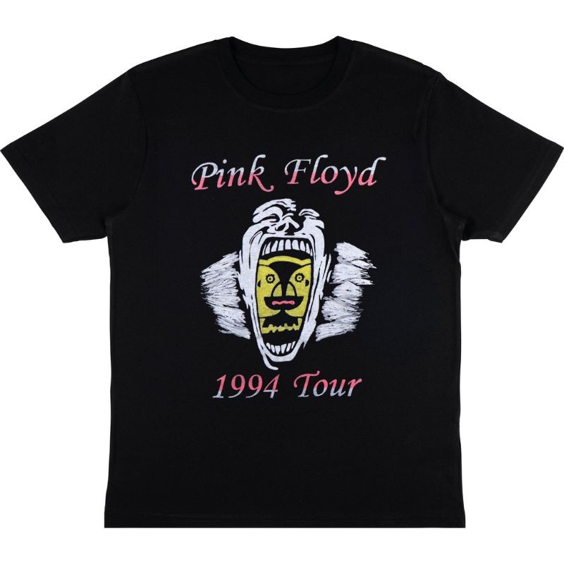 สีขาว1  📦พร้อมส่ง T-shirt     BAND PINK FLOYD "1994 TOUR"  VINTAGE  PINK FLOYD 1994  BAJU BAND HITAM
