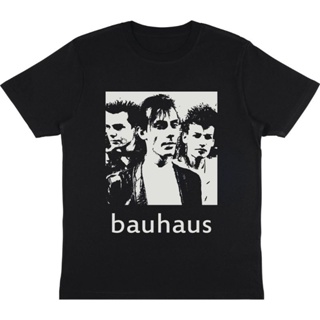 พร้อมส่ง ผ้าฝ้ายบริสุทธิ์ T-Shirt    KAOS BAJU BAND PUNK BAUHAUS  T-SHIRT MUSIK BAND  KAOS HITAM DISTRO PRIA PREMIUM