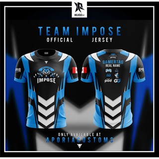 [พร้อมส่ง] เสื้อยืด ลายทีม baju raya EXODUS team IMPOSE Jersey kurta lelaki E-sports ขนาด 100 ซม.-160 ซม. สําหรับเด็ก และผู้ใหญ่ XS-3XL