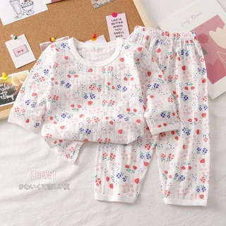 ชุดนอนเด็ก เสื้อผ้าเด็ก ผ้าใยไผ่ นิ่มๆใส่สบาย ลายน่ารักๆ