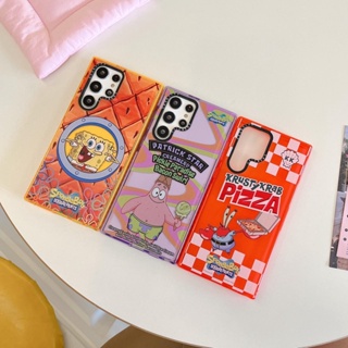 Casetify เคสโทรศัพท์มือถือ TPU กันกระแทก ลายการ์ตูน SpongeBob SquarePants คุณภาพสูง สําหรับ Samsung S22 S23 S21 S20 Ultra