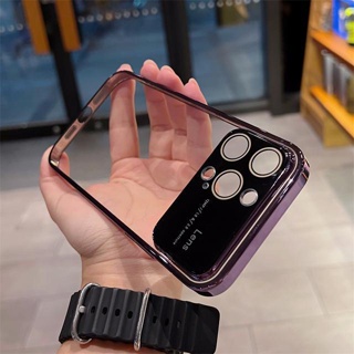 เคส iP 11 Pro Max ฟิล์มกระจก ป้องกันเลนส์ นิ่ม TPU ใส เคสกันกระแทก สําหรับ iPhone 7 8 Plus X Xs Max XR 11 12 13 Pro Max เคสโทรศัพท์ ป้องกันเลนส์