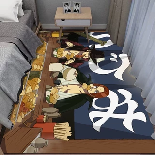 พรมปูพื้น ลาย One Piece Luffy ที่ทนต่อสิ่งสกปรก สําหรับห้องนอน ห้องนั่งเล่น