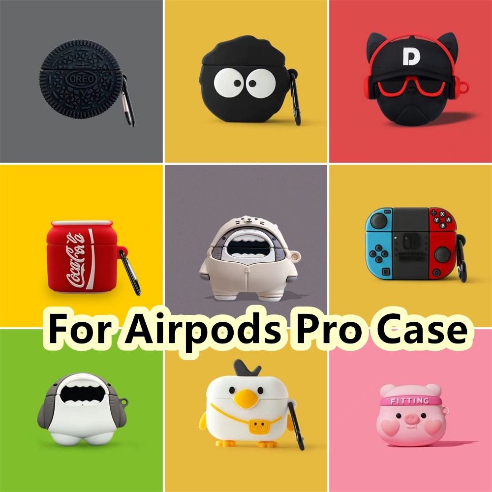 Fast Shipment สําหรับ Airpods Pro กรณีการ์ตูนตลกจัดแต่งทรงผมสําหรับ Airpods Pro ปลอกหูฟังแบบนุ่มฝาครอบ