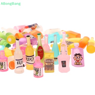 Abongbang 10 ชิ้น เรซิ่น เรืองแสง ขวดไวน์ Ch จําลอง เบียร์ เหล้า ขวด DIY ดี