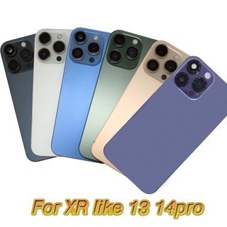 เคสแบตเตอรี่ ด้านหลัง กรอบกลาง DIY แบบเปลี่ยน สําหรับ XR Like 14 Pro XR Up To 14 Pro XR To 14 Pro