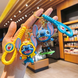 พวงกุญแจ รูปการ์ตูน Stitch น่ารัก ขนาดเล็ก เหมาะกับของขวัญ สําหรับประดับตกแต่ง