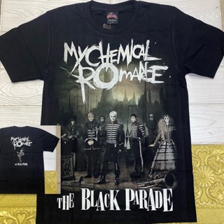 เสื้อยืดแขนสั้น พิมพ์ลาย My Chemical Romance สีดํา