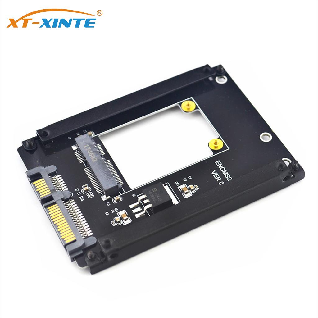 Xt-xinte การ์ดอะแดปเตอร์แปลง mSATA เป็น SATA 22Pin เป็น SATA3.0 SSD 6Gbps สําหรับ WinXP Vista Win7 W
