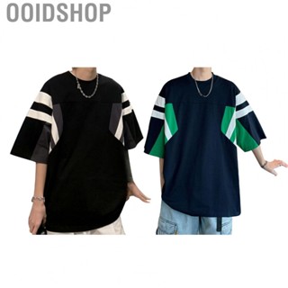 Ooidshop Men Heavyweight T Shirt  Crewneck Men Short Sleeve T Shirt Fashionable and Stylish Soft and Skin Friendly Versatile Basic  for Shopping