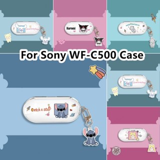 พร้อมส่ง!  เคสหูฟัง แบบนิ่ม ลายการ์ตูน สไตล์ฤดูร้อน สําหรับ Sony WF-C500 WF-C500