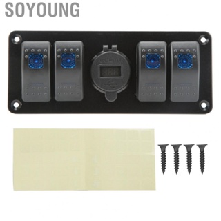 Soyoung Switch Panel Rust Proof Fast Charging Safe Yacht Switch Panel  Voltage