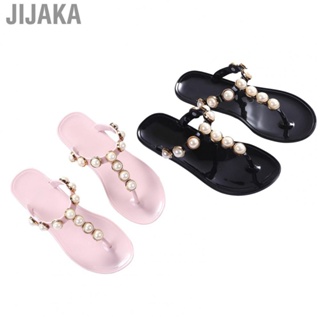 Jijaka Women Flip Flop Sandals  Prevent Slip Ergonomic Design Odorless Lightweight Lady Beach Slippers  for Indoor