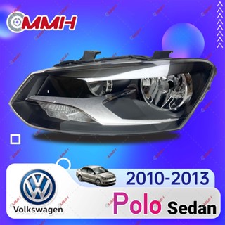 ไฟหน้ารถยนต์ Volkswagen Polo Vento 2010-2013  ไฟหน้าสำหรับ ไฟหน้า โคมไฟหน้า ไฟหน้า​โปรเจค​เตอร์​ โคมไฟหรถยนต์ เลนส์กระจก headlamp headlight front light lens