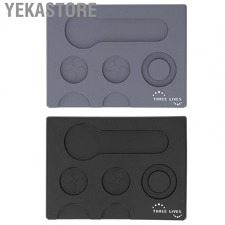 Yekastore Coffee Tampers Mat Coffee Tamper Mat Station Antiskid PVC for Offices