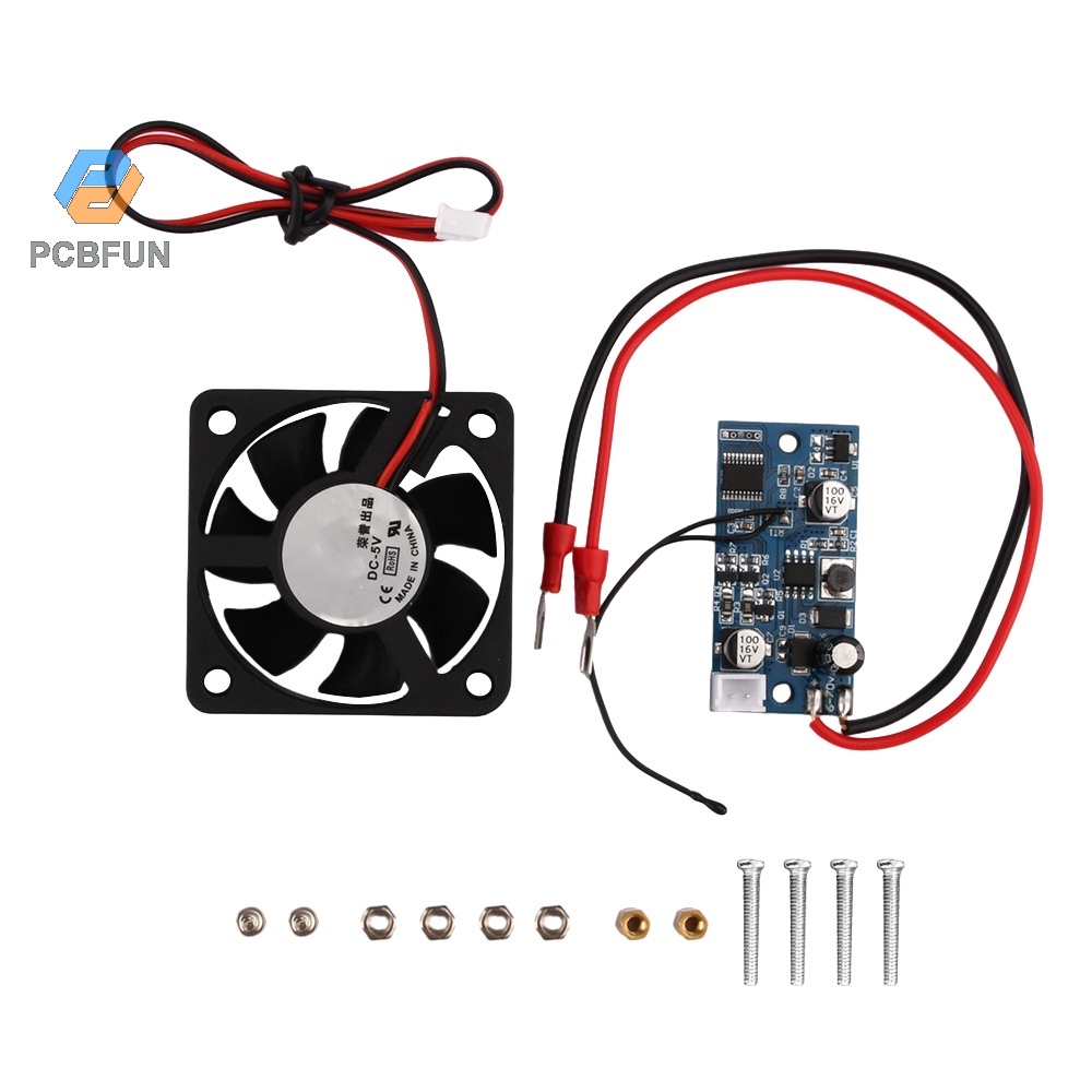 Pcbfun Dc 6-70 V โมดูลฮีทซิงค์ควบคุมความเร็วพัดลมระบายความร้อน