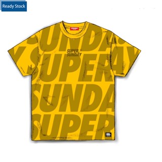 เสื้อยืดแขนสั้น พิมพ์ลาย SVG X Super Sunday Scale มีสีเหลือง สีดํา สีขาว สีม่วง สีเขียว สําหรับผู้ชาย และผู้หญิง