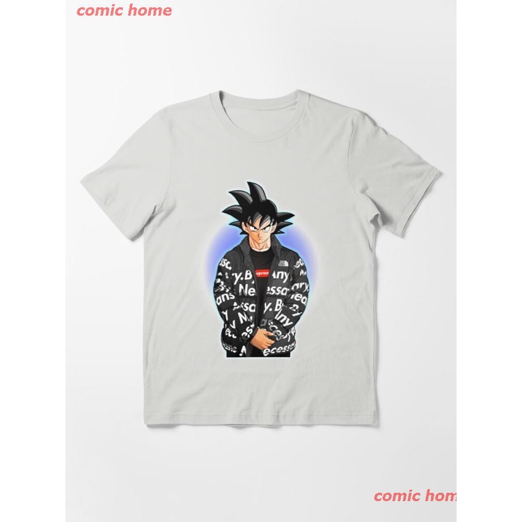 【ใหม่】New Goku Drip Dragonball High Quality Essential T-Shirt เสื้อยืด ดพิมพ์ลาย ดผ้าเด้ง คอกลม cotton ความนิยม sale Uni