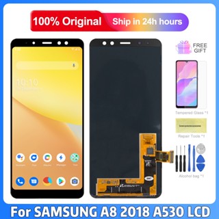 อะไหล่หน้าจอสัมผัส LCD 100% 5.6 นิ้ว สําหรับ Samsung Galaxy A8 2018 A530 Samsung A530 A530F