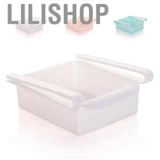 Lilishop 3Pcs Retractable Drawer Type  Storage Box   Keeping Classified Organizer Container  Fridge Shelf Holder Plastic Storage Bins