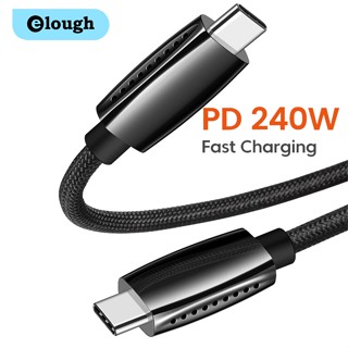 Elough สายชาร์จ USB Type C เป็น USB C PD 3.0 100W 5A 240W ชาร์จไว