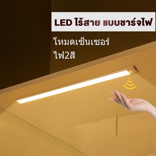 ไฟเซ็นเซอร์ LED โคมไฟหัวเตียง ชาร์จผ่านUSB