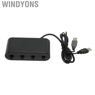 Windyons Controller Adapter  GC Controller Adapter Low Latency 3 in 1 4 Ports Plug and Play  for Game Accessories