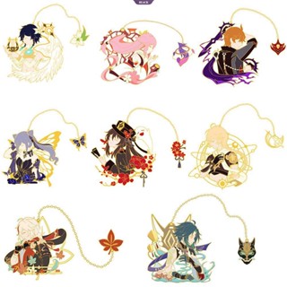 เข็มกลัด ลายเกม Genshin Impact Badges Xiao Hutao Venti Keqing Tartaglia Yae Miko Aether Kaedehara Kazuha เครื่องประดับ สําหรับคอสเพลย์