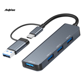 [Sy] อะแดปเตอร์ฮับ USB Type-C อะลูมิเนียมอัลลอย ความเร็วสูง สําหรับแล็ปท็อป