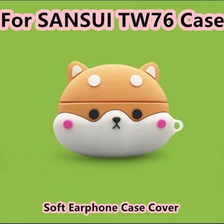 【พร้อมส่ง】เคสหูฟัง แบบนิ่ม ลายการ์ตูน สําหรับ SANSUI TW76 SANSUI TW76