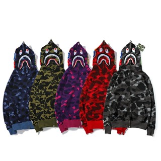 Bape เสื้อฮู้ดดี้ ลายพราง สีแคนดี้ คลาสสิก 3XL สําหรับ 105 กก.