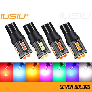 Iusiu หลอดไฟเลี้ยว Led T10 194 12SMD 3030 W5W WY5W 12v สําหรับติดป้ายทะเบียนรถยนต์ รถจักรยานยนต์