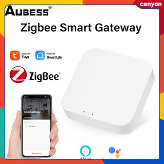 Tuya Zigbee Multi Modes Smart Gateway Hub Remote Control อุปกรณ์ Zigbee ผ่านแอพ Smart Life รองรับการควบคุมด้วยเสียง Intelligent Scene Linkage canyon