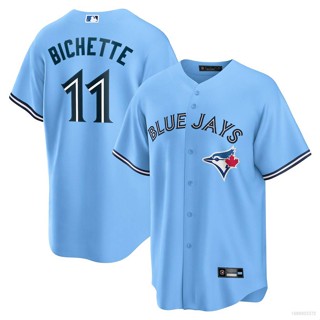 เสื้อคาร์ดิแกนเบสบอล ทรงหลวม พลัสไซซ์ 2023 MLB Toronto Blue Jays Bo Bichette