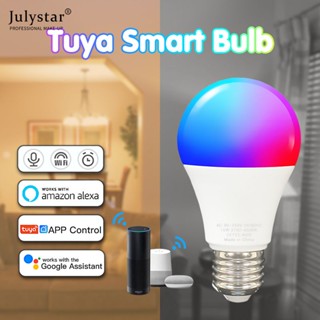 JULYSTAR Smart Wifi E27 Rgbcw หลอดไฟ LED หลอดไฟหลอดไฟ Alexa Google Home Yandex Alice 100-240v Dimmable Magic Bulbs Voice Control