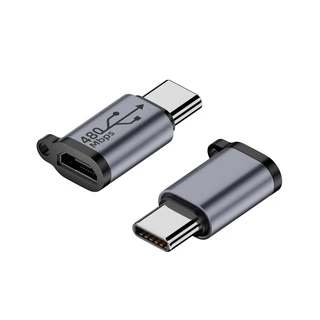 ST Micro USB เป็น Mini USB Type-C อะแดปเตอร์ USB-C หญิงเป็น Micro USB ชายอะแดปเตอร์แปลงอลูมิเนียม