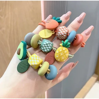 ยางรัดผม ยืดหยุ่นสูง ทนทาน เข้ากับทุกการแต่งกาย สไตล์เกาหลี สําหรับมัดผมแครอท