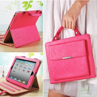 พร้อมส่ง ใหม่ เคสกระเป๋าถือหนัง แบบป้องกัน พร้อมขาตั้ง สําหรับ Apple ipad9.7 10.2 mini53 air4 10.9